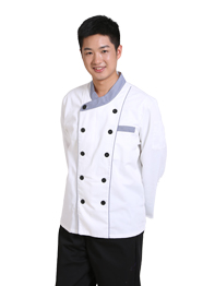 餐廳長(zhǎng)袖廚師服TMCSF-004 餐廳長(zhǎng)袖廚師服TMCSF-004