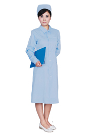 護(hù)士服長袖 粉藍(lán)色TMHSF-021 護(hù)士服長袖 粉藍(lán)色TMHSF-021