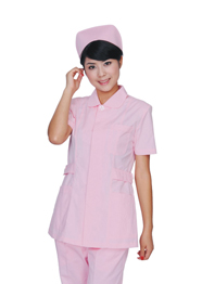 護(hù)士服套裝粉色加工廠TMHSF-012 護(hù)士服套裝粉色加工廠TMHSF-012